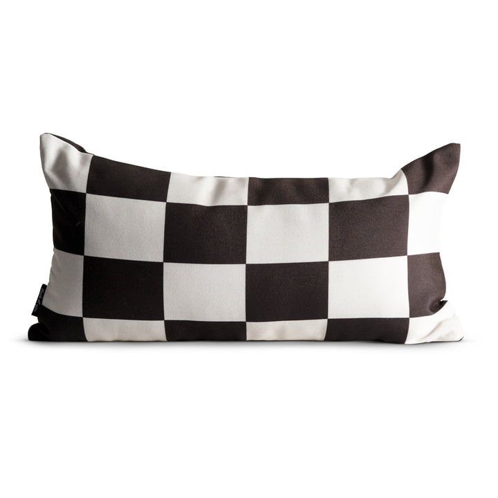 Black & White Checkered Cushion Cover Nook At You  