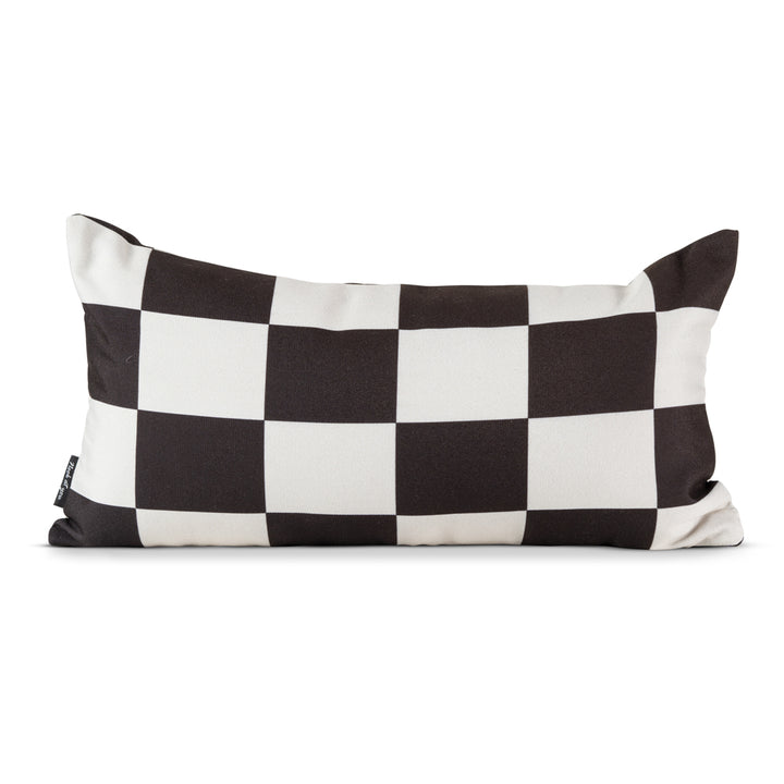 Black & White Checkered Cushion Cover Nook At You  