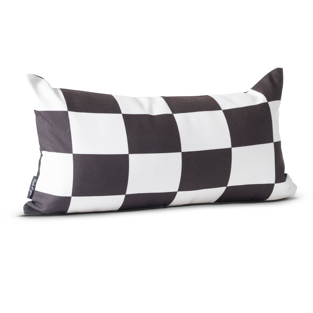 Black & White Checkered Cushion Cover Nook At You  