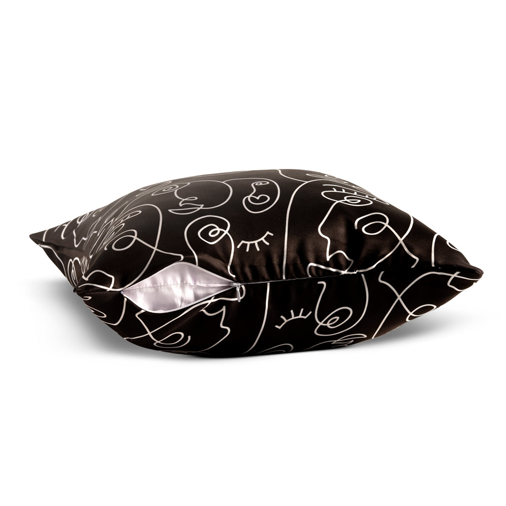 Line Art Satin Cushion Cover Nook At You  