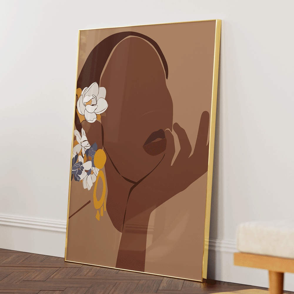 Ponder Nook At You Matte Paper Gold Metal Frame