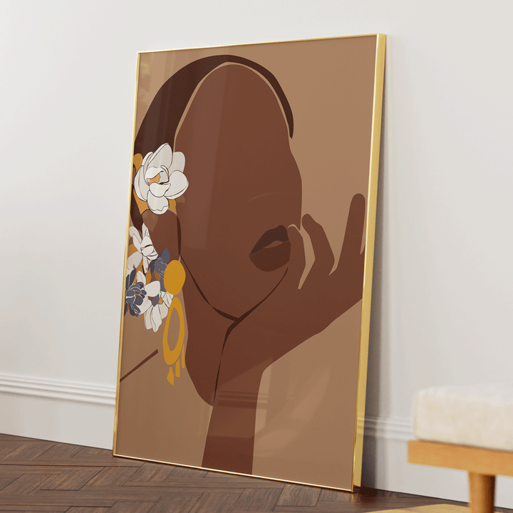 Ponder Nook At You Matte Paper Gold Metal Frame