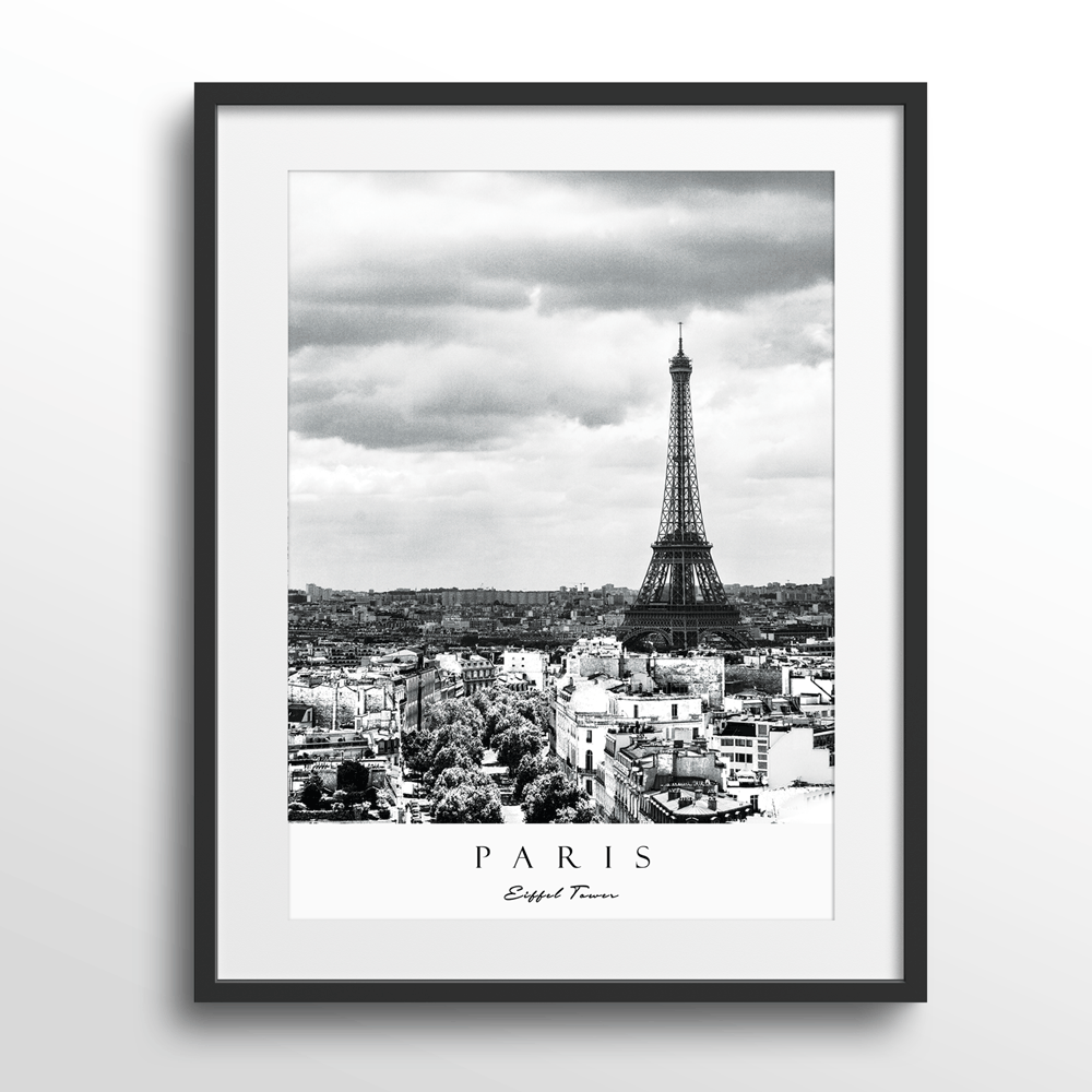 Paris Nook At You Matte Paper Black Frame With Mount
