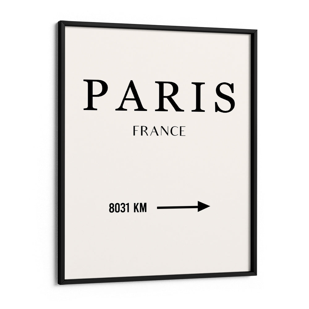Paris - This Way (Non-Customized) Nook At You Matte Paper Black Frame