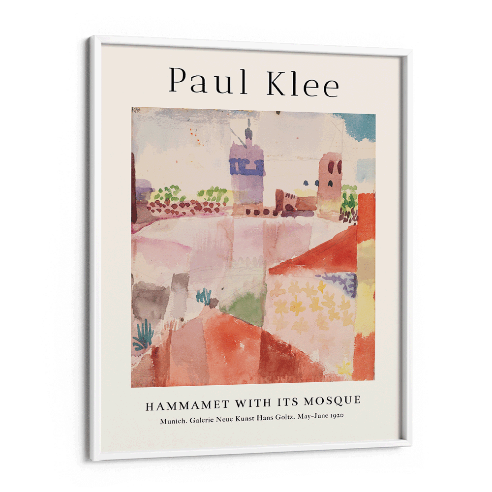 Paul Klee - Hammamet With Its Mosque Nook At You Matte Paper White Frame
