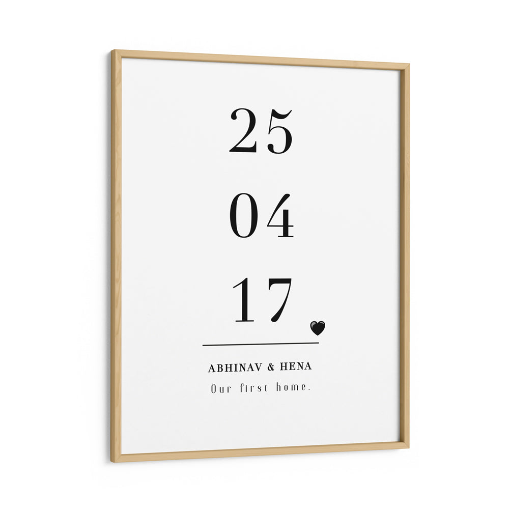 Personalized Date Nook At You Matte Paper Wooden Frame