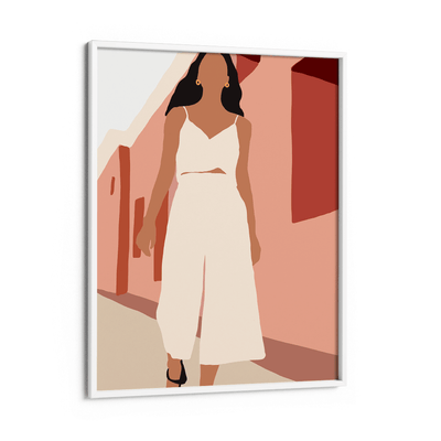 Queen Nook At You Matte Paper White Frame