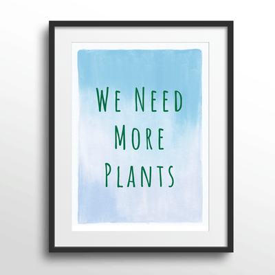 We Need More Plants Nook At You Matte Paper Black Frame With Mount