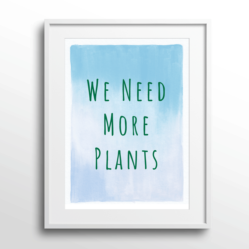 We Need More Plants Nook At You Matte Paper White Frame With Mount