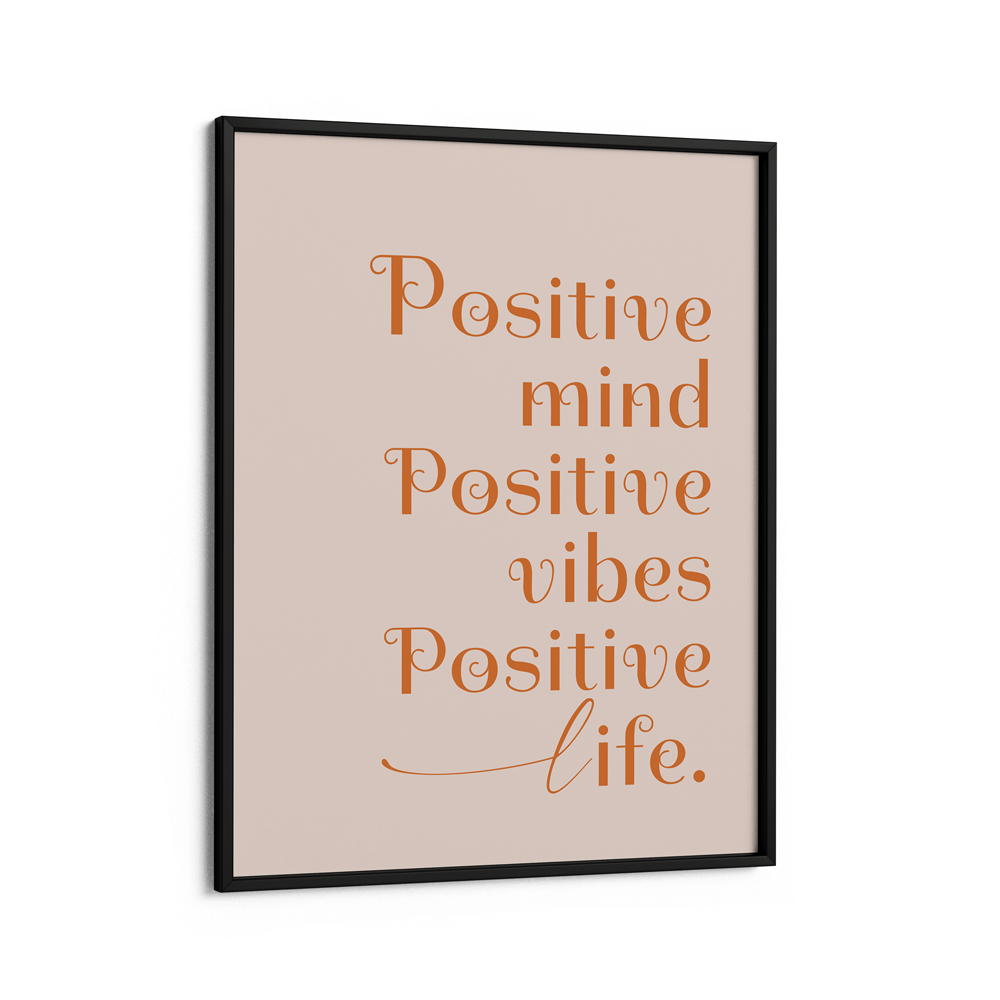 Positive Vibes Nook At You Matte Paper Black Frame