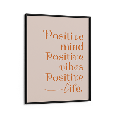 Positive Vibes Nook At You Matte Paper Black Frame