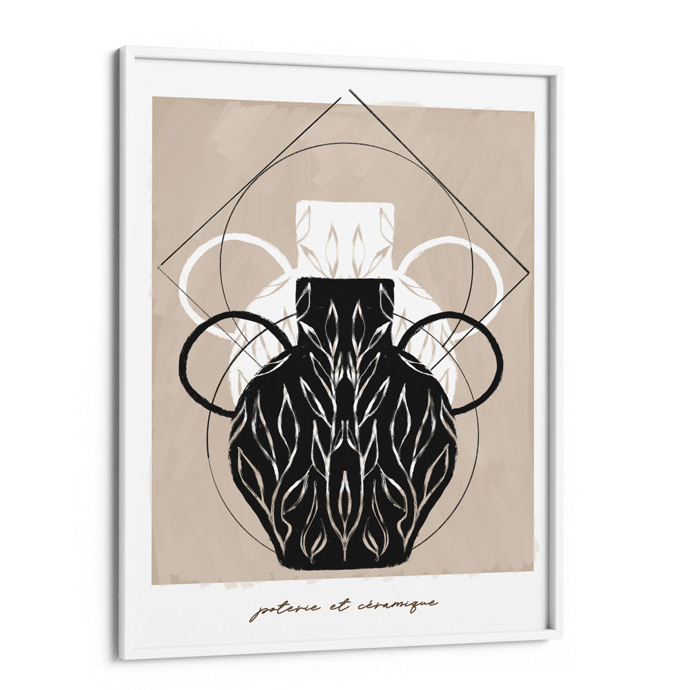 Poterie Et Céramique - III Abstract Art Paintings-White Frame-Nook At You