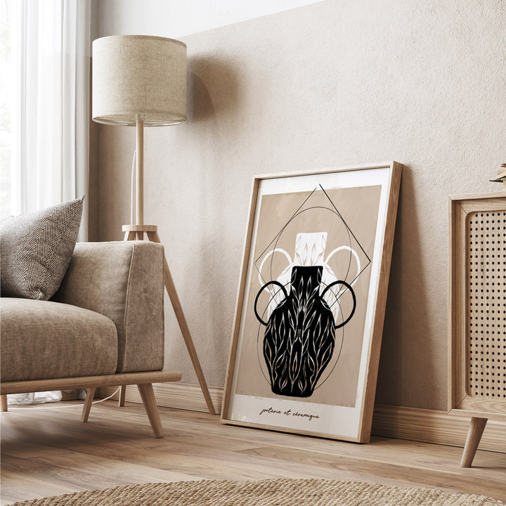 Poterie Et Céramique - III Abstract Art Paintings-Rolled Art-Nook At You