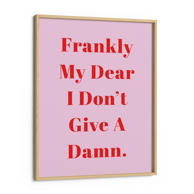 Frankly! Nook At You Matte Paper Wooden Frame