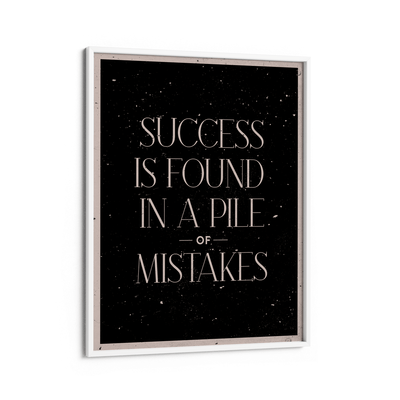 Find Success Nook At You Matte Paper White Frame