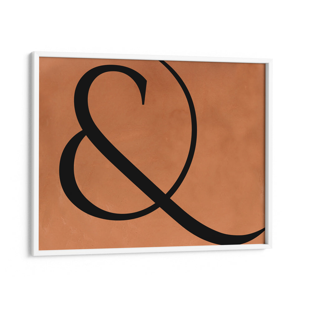 "&" Nook At You Matte Paper White Frame