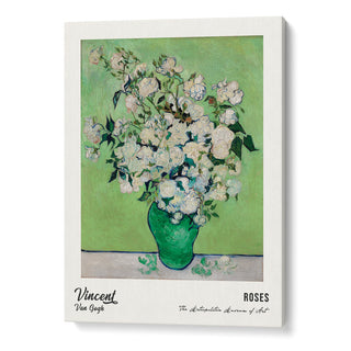 Vincent Van Gogh - Roses (1890) Exhibition Poster