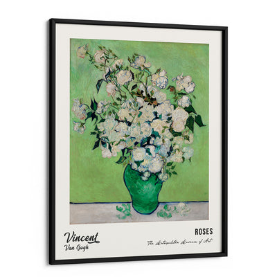Vincent Van Gogh - Roses (1890) Nook At You Matte Paper Black Frame