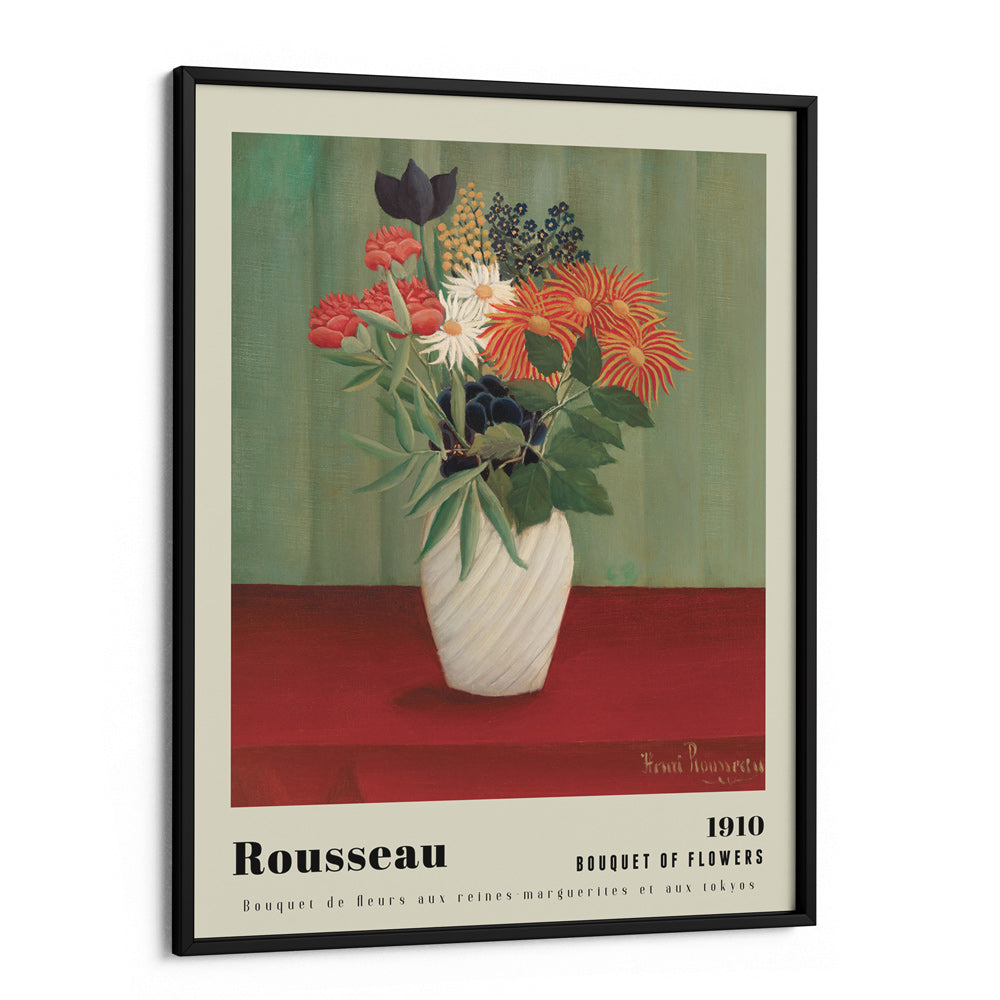 Henri Rousseau - Bouquet Of Flowers 1910 Nook At You Matte Paper Black Frame
