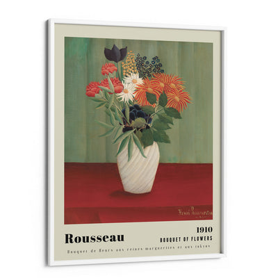 Henri Rousseau - Bouquet Of Flowers 1910 Nook At You Matte Paper White Frame