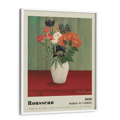 Henri Rousseau - Bouquet Of Flowers 1910 Nook At You Matte Paper White Frame