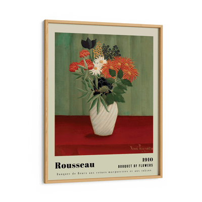 Henri Rousseau - Bouquet Of Flowers 1910 Nook At You Matte Paper Wooden Frame