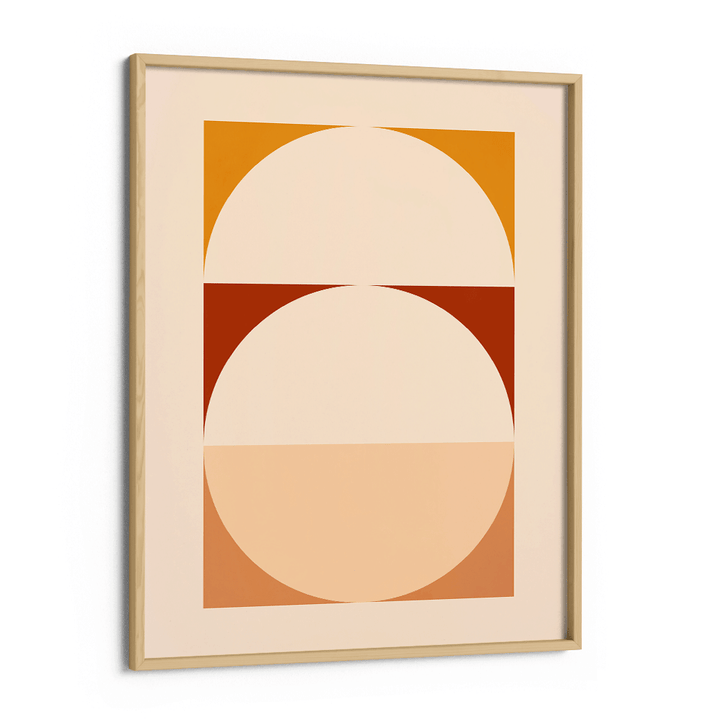 Rustic Geometric Splash Abstract Wall Art-Wooden Frame-Nook At You