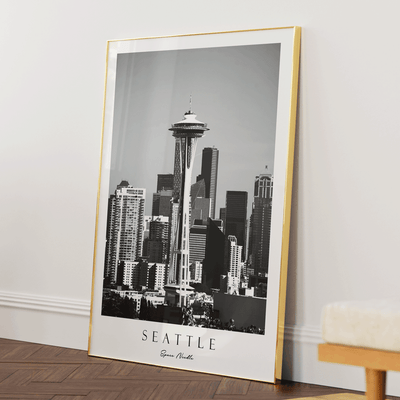 Seattle Nook At You Matte Paper Gold Metal Frame