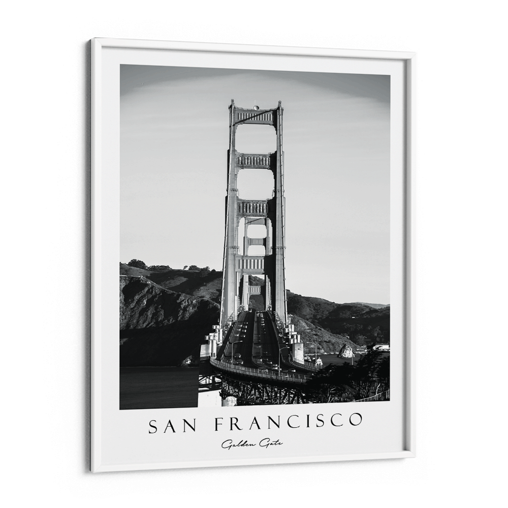 San Francisco - Golden Gate Nook At You Matte Paper White Frame