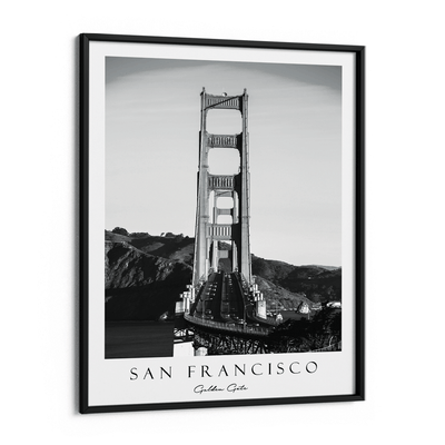 San Francisco - Golden Gate Nook At You Matte Paper Black Frame