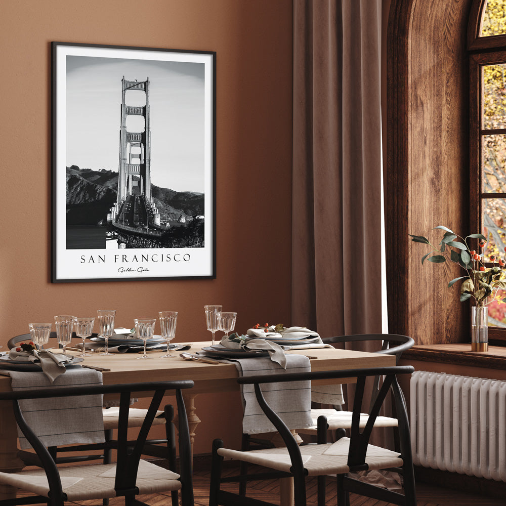 San Francisco - Golden Gate Nook At You Matte Paper Rolled Art