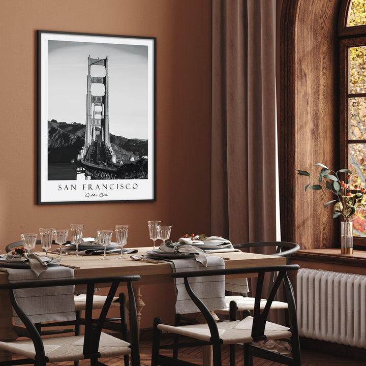 San Francisco - Golden Gate Nook At You Matte Paper Rolled Art