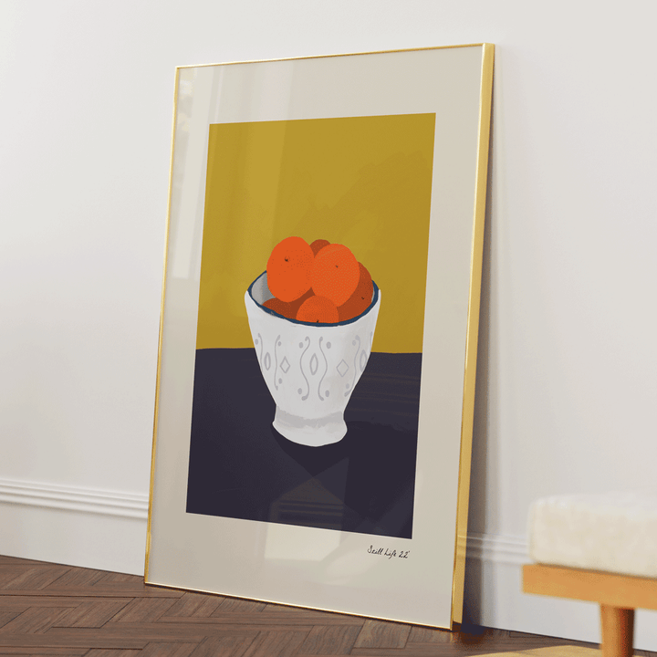 Still Life 22' Nook At You Matte Paper Gold Metal Frame