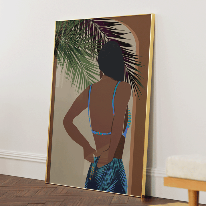 Summer Nook At You Matte Paper Gold Metal Frame