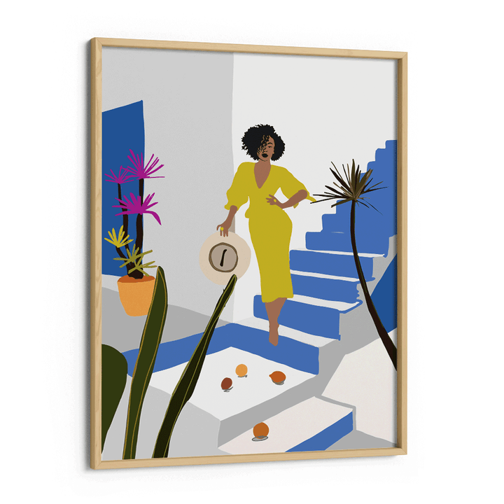 Santorini Love Nook At You Matte Paper Wooden Frame
