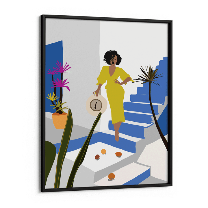 Santorini Love Nook At You Matte Paper Black Frame