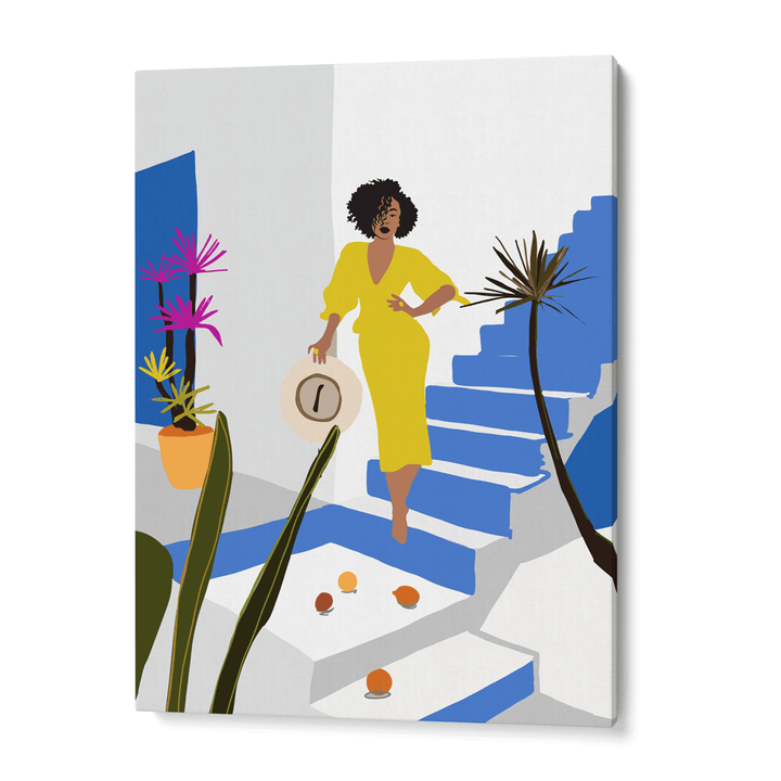 Santorini Love Nook At You Canvas Gallery Wrap
