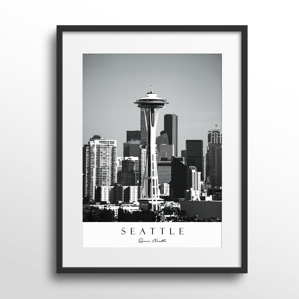 Seattle Nook At You Matte Paper Black Frame With Mount