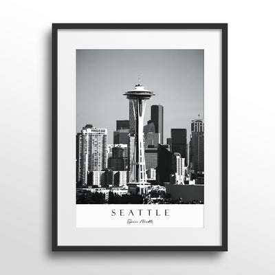 Seattle Nook At You Matte Paper Black Frame With Mount