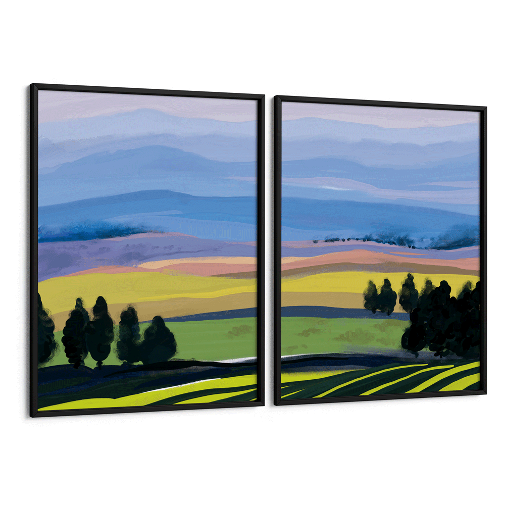 The Countryside Nook At You Matte Paper Black Frame