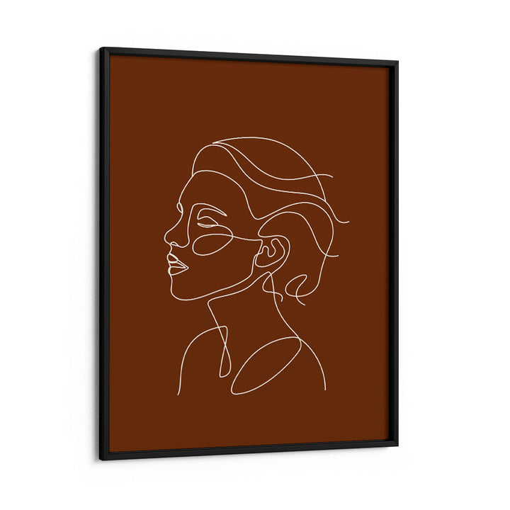 Song - Burnt Orange Nook At You Matte Paper Black Frame