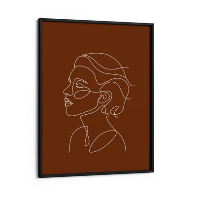 Song - Burnt Orange Nook At You Matte Paper Black Frame