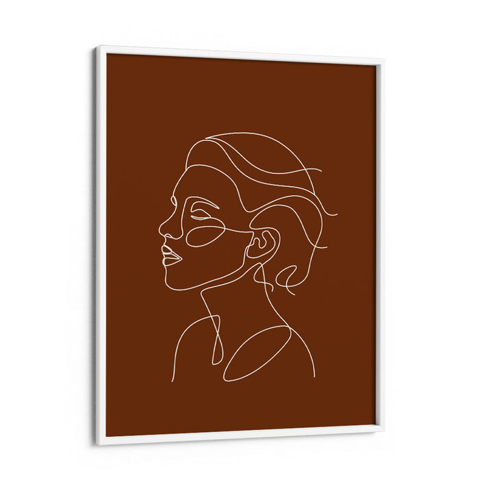 Song - Burnt Orange Nook At You Matte Paper White Frame