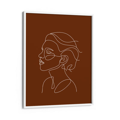 Song - Burnt Orange Nook At You Matte Paper White Frame