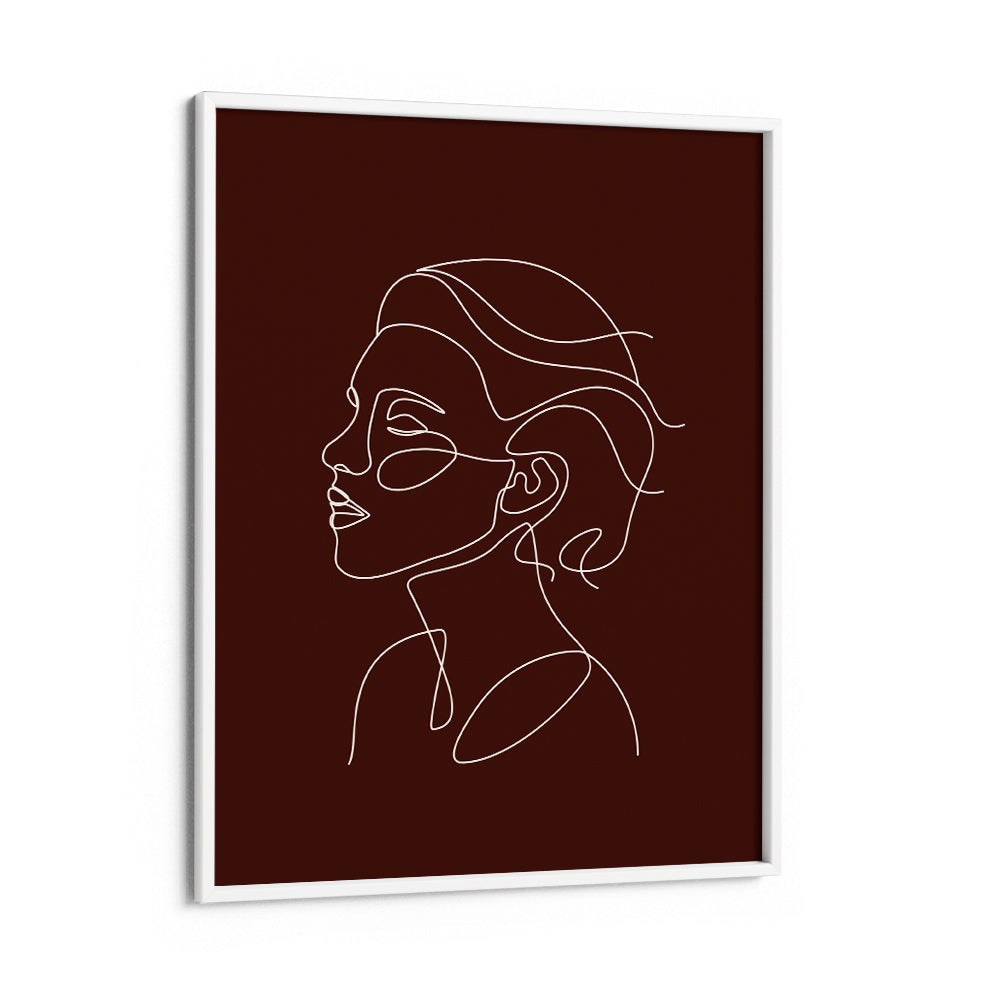 Song - Brown Nook At You Matte Paper White Frame