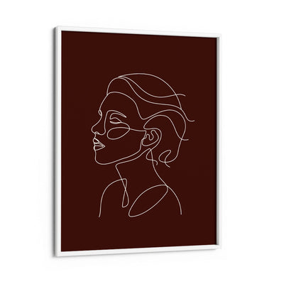 Song - Brown Nook At You Matte Paper White Frame