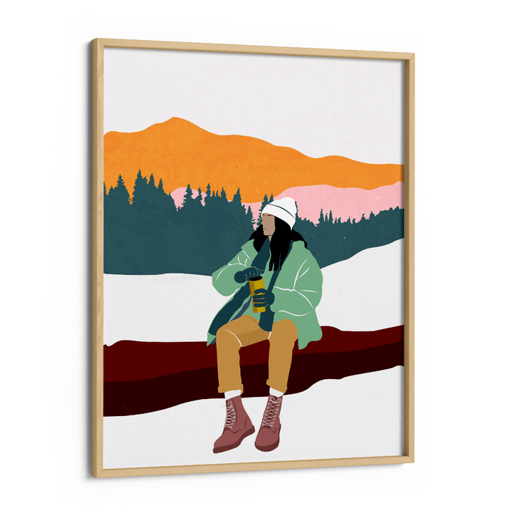 Winter Trek Nook At You Matte Paper Wooden Frame