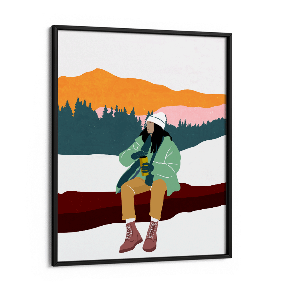 Winter Trek Nook At You Matte Paper Black Frame