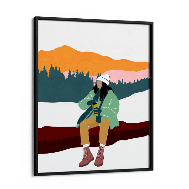 Winter Trek Nook At You Matte Paper Black Frame