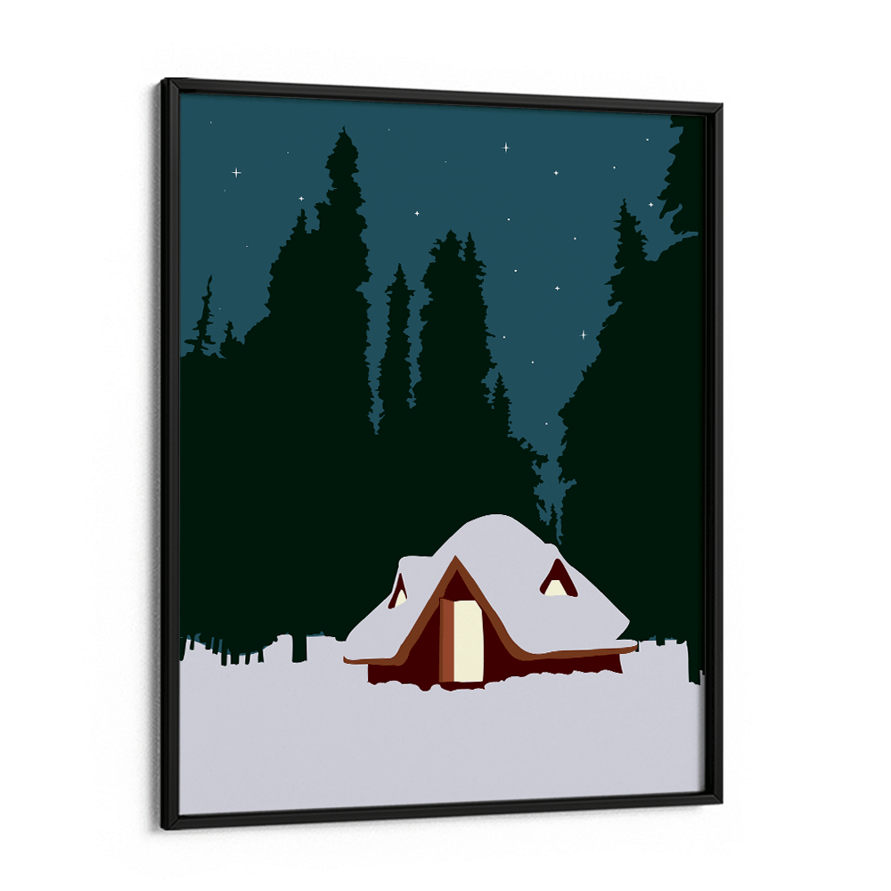 Christmas Day Nook At You Matte Paper Black Frame